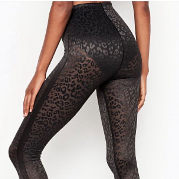 Victoria's Secret tights 7/8 length nwt black sheer - Picture 3 of 5